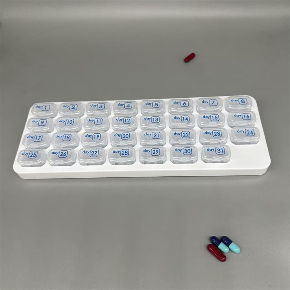31-Day Detachable Monthly Pill Organizer