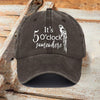 Retro It's 5 O'clock Somewhere Print Baseball Cap