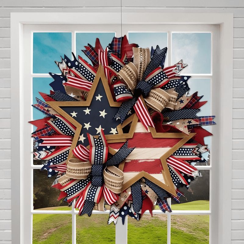 American Patriotic Star Wreath