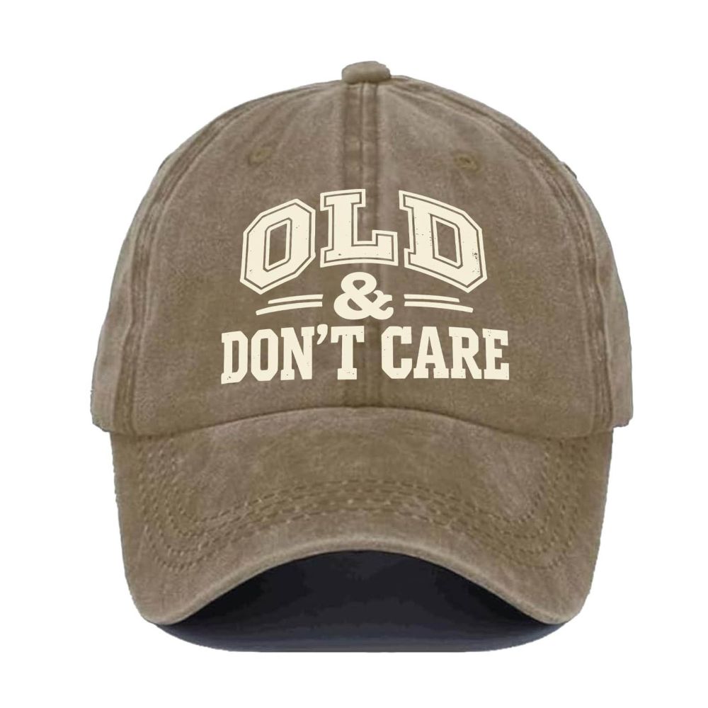 Vintage Distressed "OLD & DON'T CARE" Cap