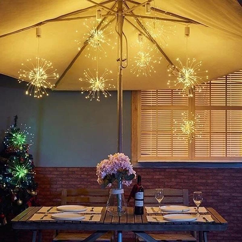 Christmas LED Starburst Lights With Remote, 8 Modes & Waterproof