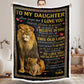 To My Daughter - From Dad - A387 - Premium Blanket