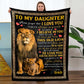 I Love You - A387 - Lion Premium Blanket