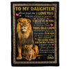 I Love You - A387 - Lion Premium Blanket