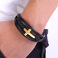 To My Son Love You Forever Cross Bracelet - Card027