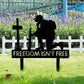 Memorial Metal Plaque for Fallen Soldiers - Freedom Isn't Free