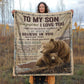 I Believe In You - A932 - Brown Bear Premium Blanket