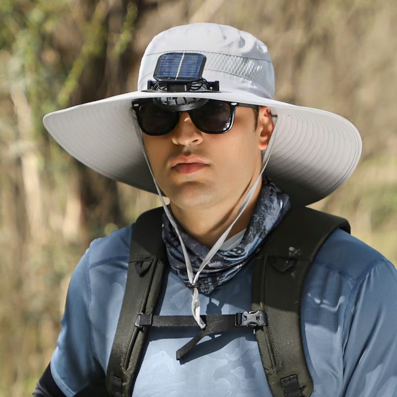 🎁Best father‘s Day Gifts❤2025 New Ultralight Solar Fan Sun Hat – Lighter Than a Baseball!⚾(Only 11oz)