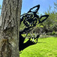 Peeping Middle Finger Animal Metal Sign - Yard Art Decor