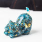 Handmade Natural Crystal Gemstone Cat with Raised Tail