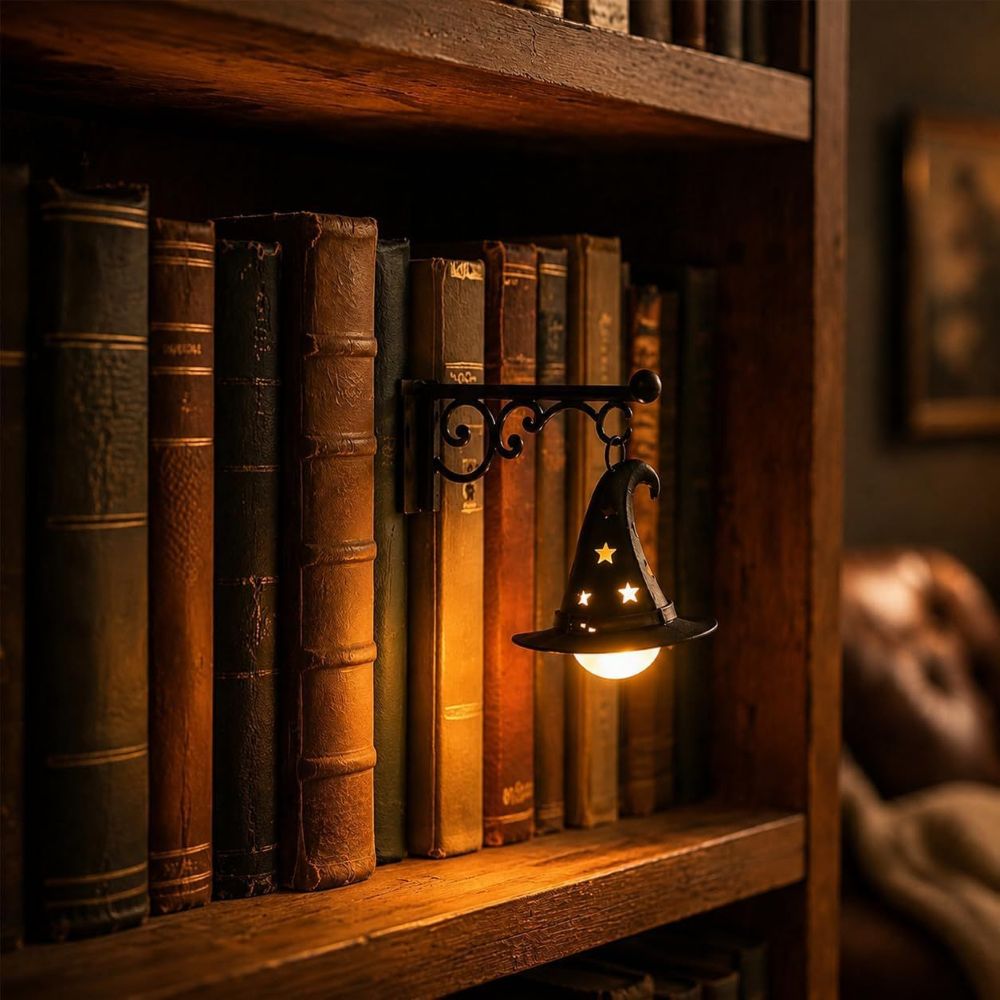 Bookshelf Lantern Light - Bookish Gifts For Book Lovers, Bookworms, Readers - Light Up Your Reading Nook