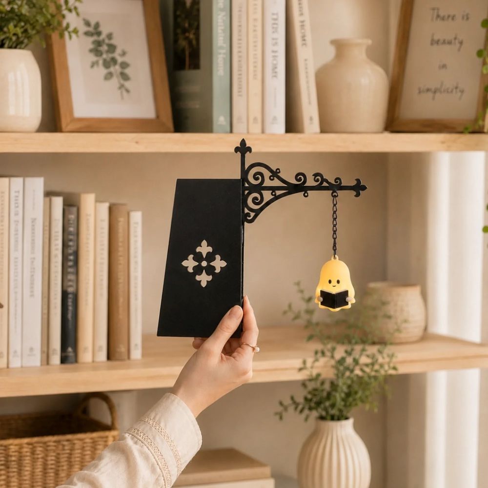 Bookshelf Lantern Light - Bookish Gifts For Book Lovers, Bookworms, Readers - Light Up Your Reading Nook