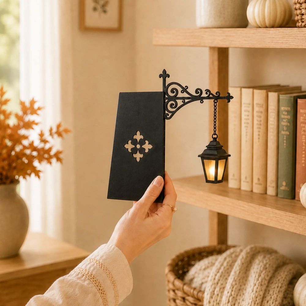 Bookshelf Lantern Light - Bookish Gifts For Book Lovers, Bookworms, Readers - Light Up Your Reading Nook