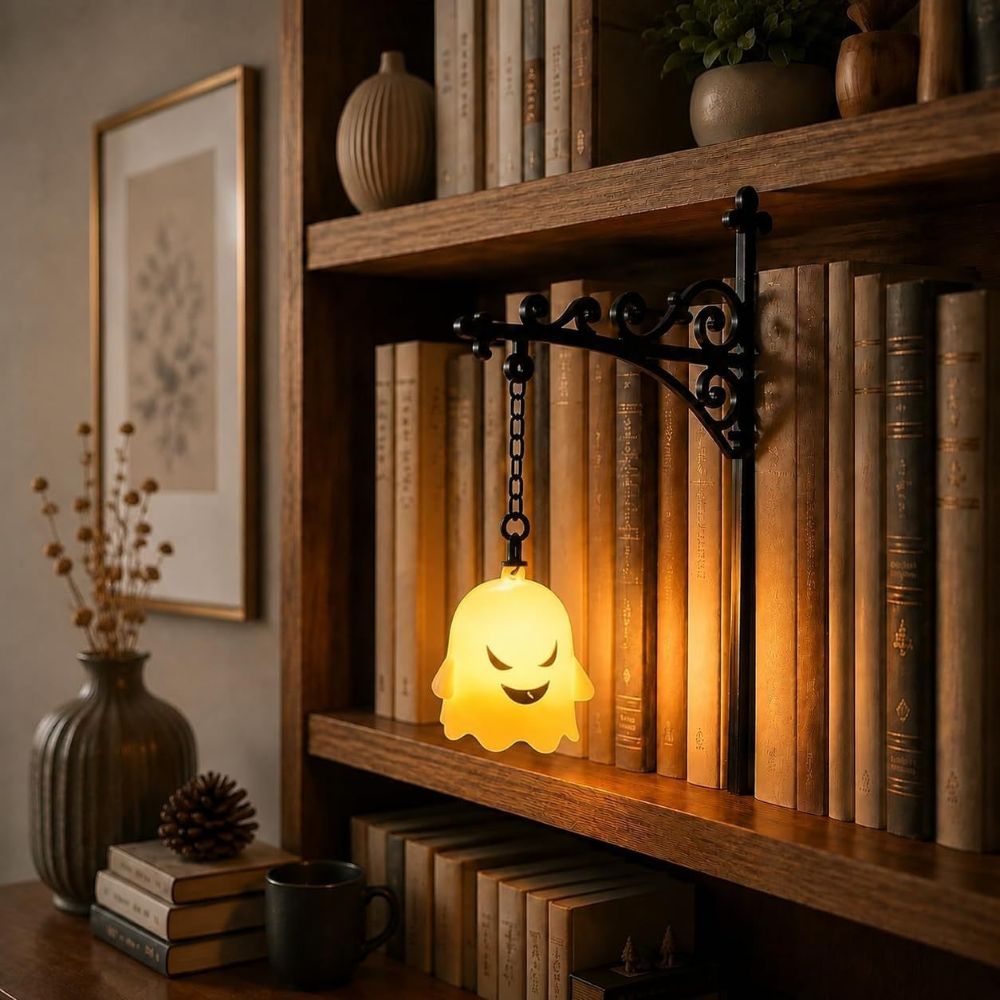 Bookshelf Lantern Light - Bookish Gifts For Book Lovers, Bookworms, Readers - Light Up Your Reading Nook