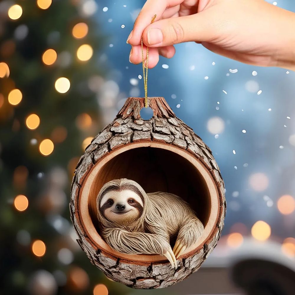Sloth - Animal Christmas Ornament CH067