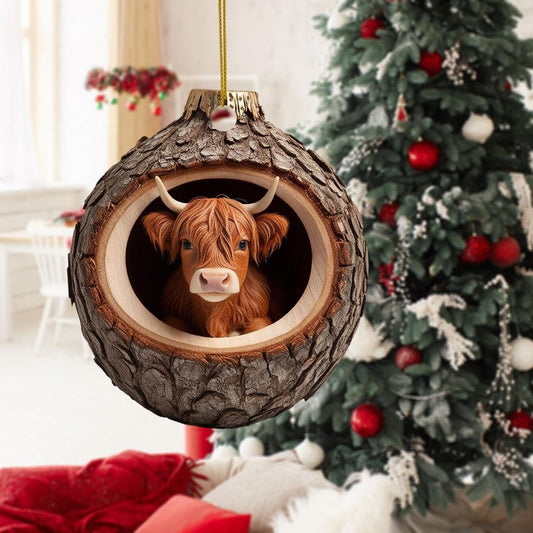 Highland Cow - Animal Christmas Ornament CH069