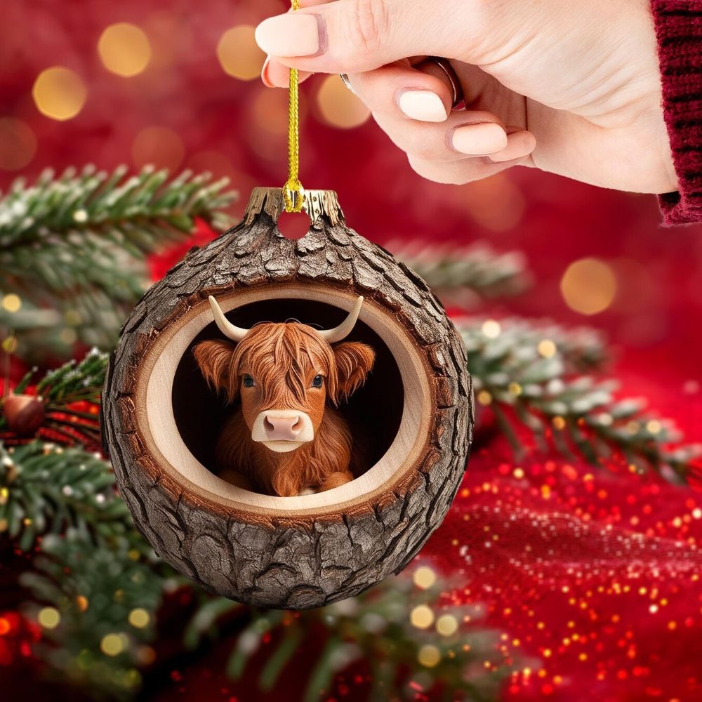 Highland Cow - Animal Christmas Ornament CH069