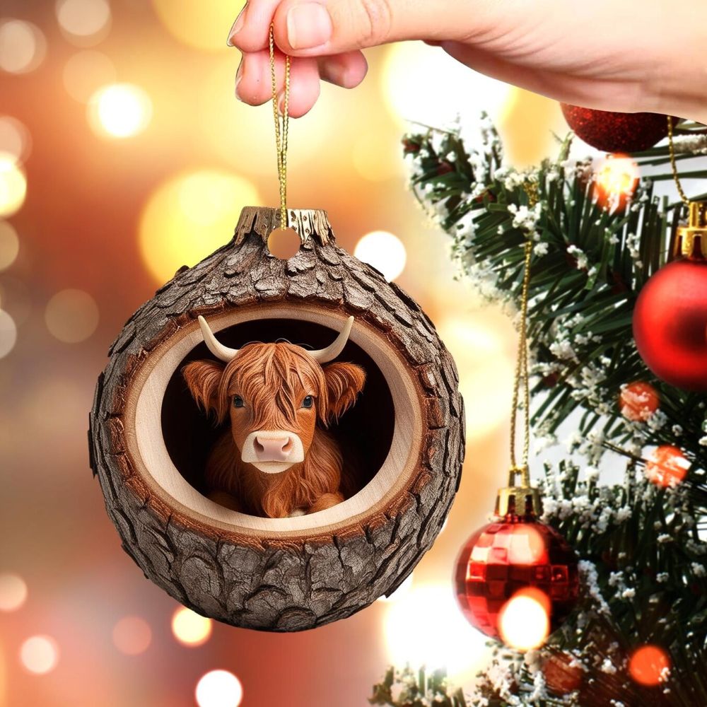 Highland Cow - Animal Christmas Ornament CH069