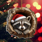 Raccoon - Animal Christmas Ornament CH079