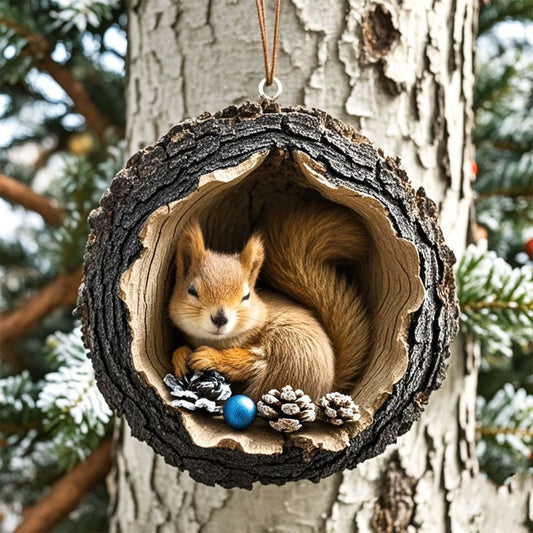 Squirrel - Animal Christmas Ornament CH124