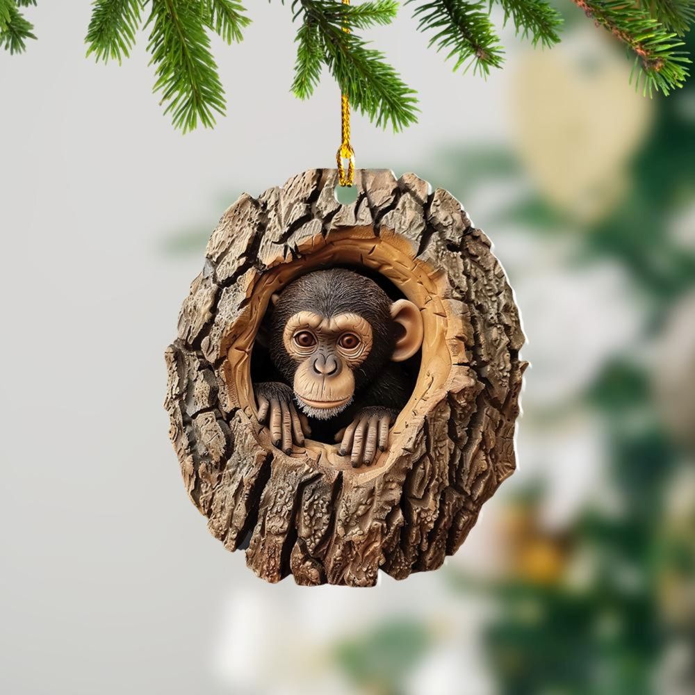 Monkey - Animal Christmas Ornament CH131