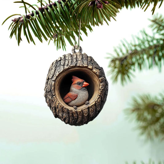 Red Cardinal - Animal Christmas Ornament CH134