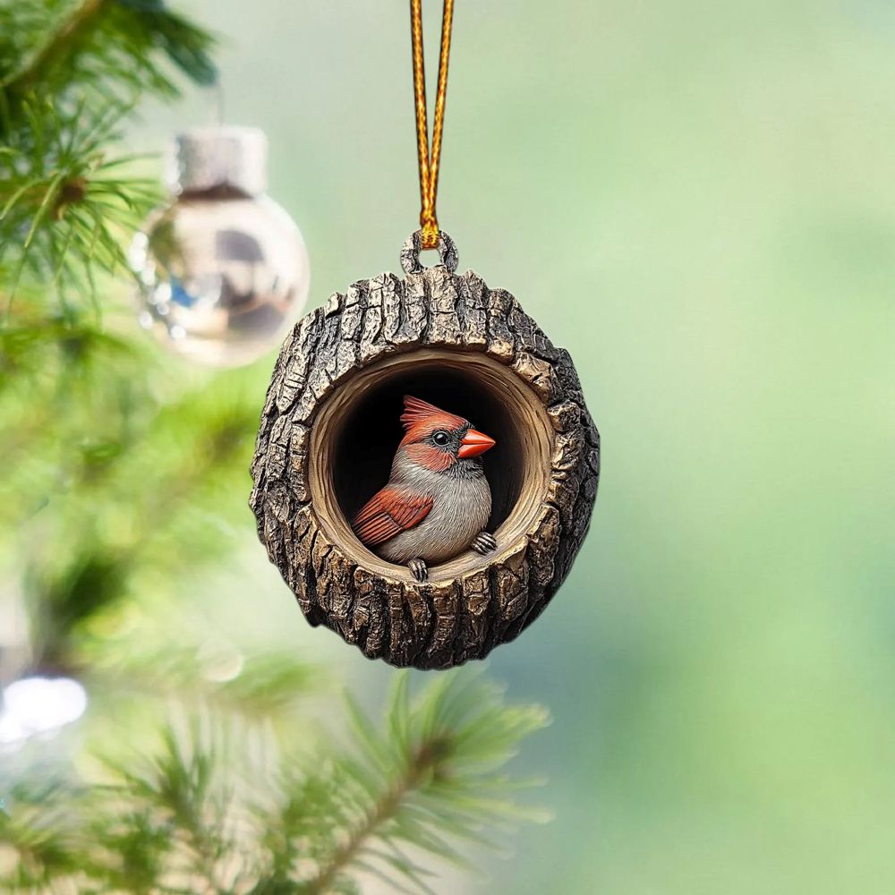 Red Cardinal - Animal Christmas Ornament CH134