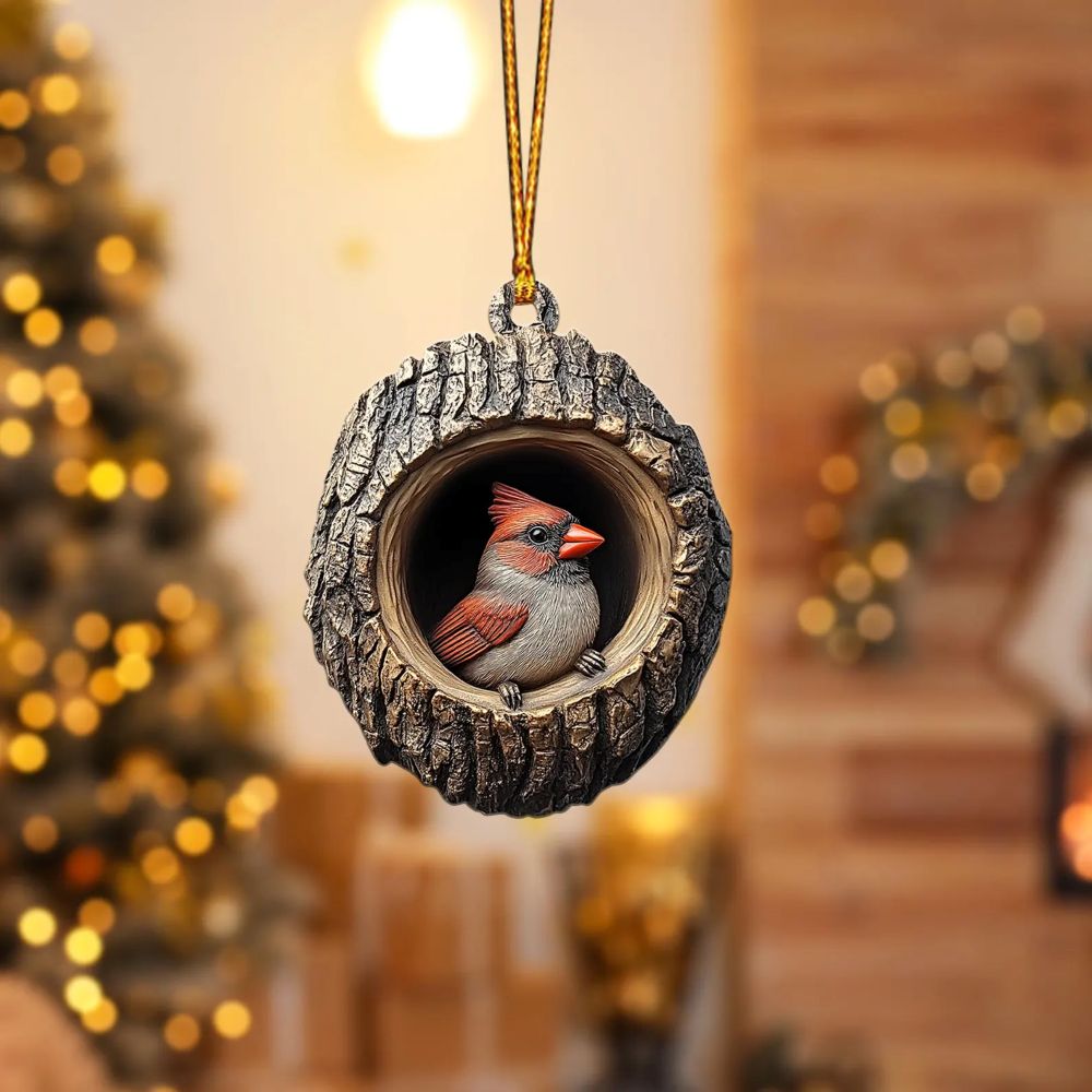 Red Cardinal - Animal Christmas Ornament CH134