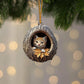 Orange Cat - Animal Christmas Ornament CH135