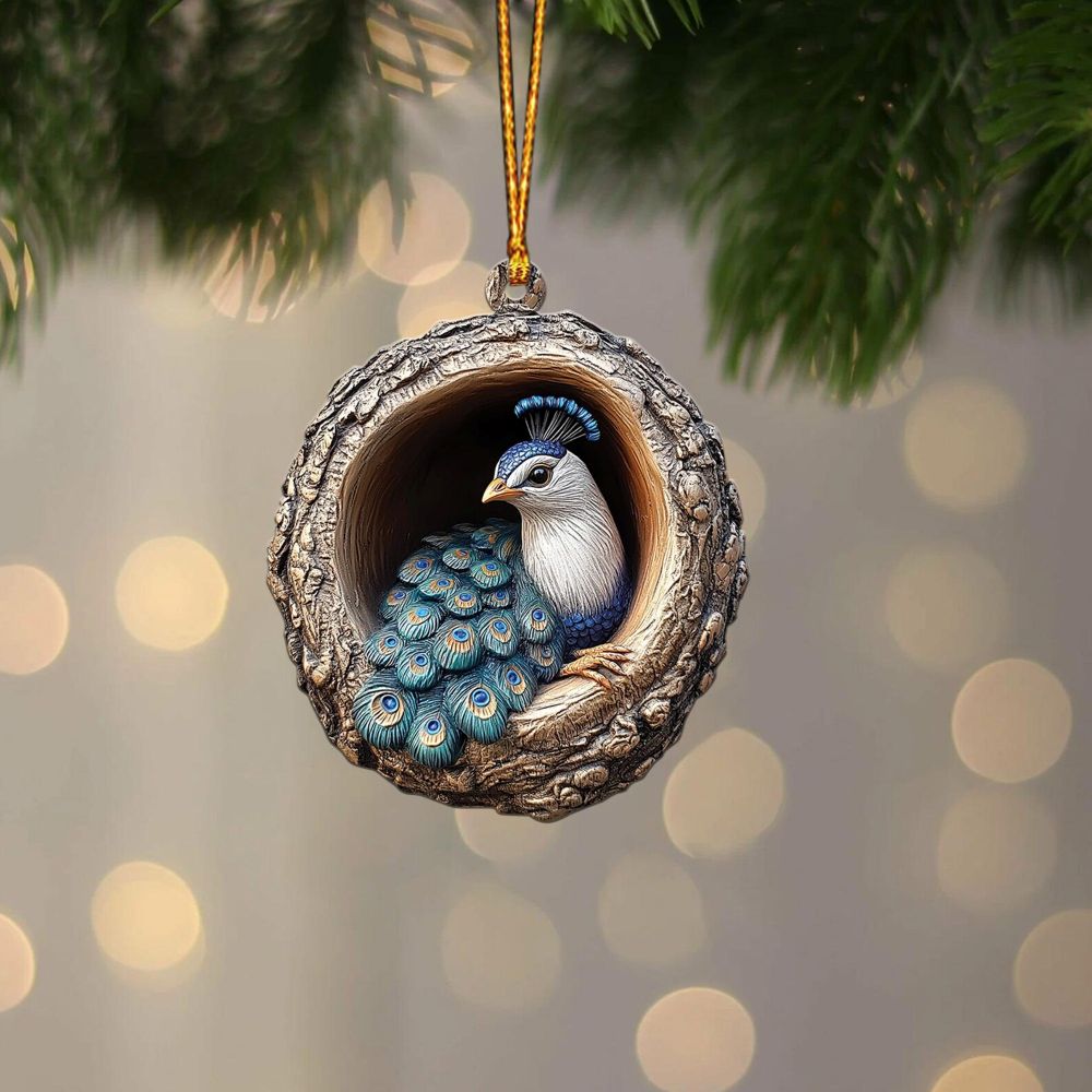 Peacock - Animal Christmas Ornament CH137