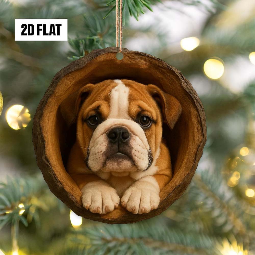 English Bulldog - Animal Christmas Ornament CH154