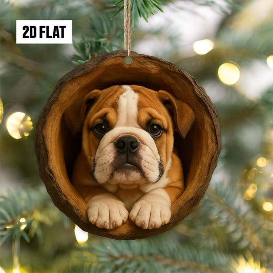 English Bulldog - Animal Christmas Ornament CH154