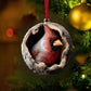 Red Cardinal - Animal Christmas Ornament CH163