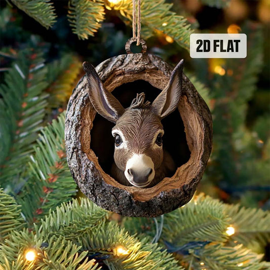 Donkey - Animal Christmas Ornament CH226