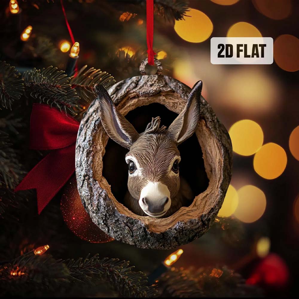 Donkey - Animal Christmas Ornament CH226