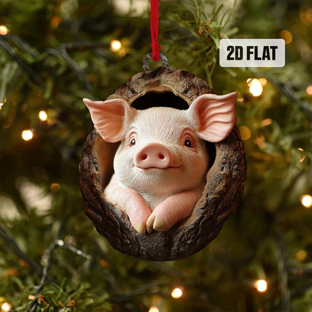 Pig - Animal Christmas Ornament CH229