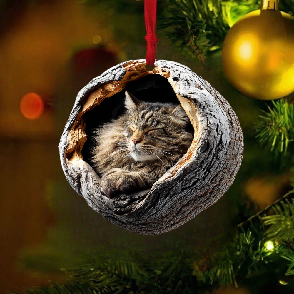 Maine Coon Cat - Animal Christmas Ornament CH250