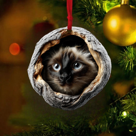 Siamese Cat - Animal Christmas Ornament CH261