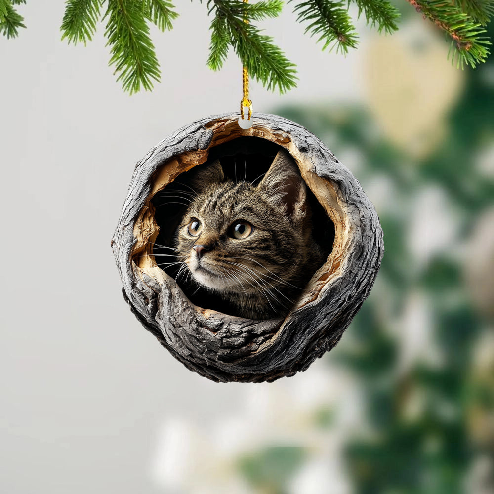 Tabby Cat - Animal Christmas Ornament CH265