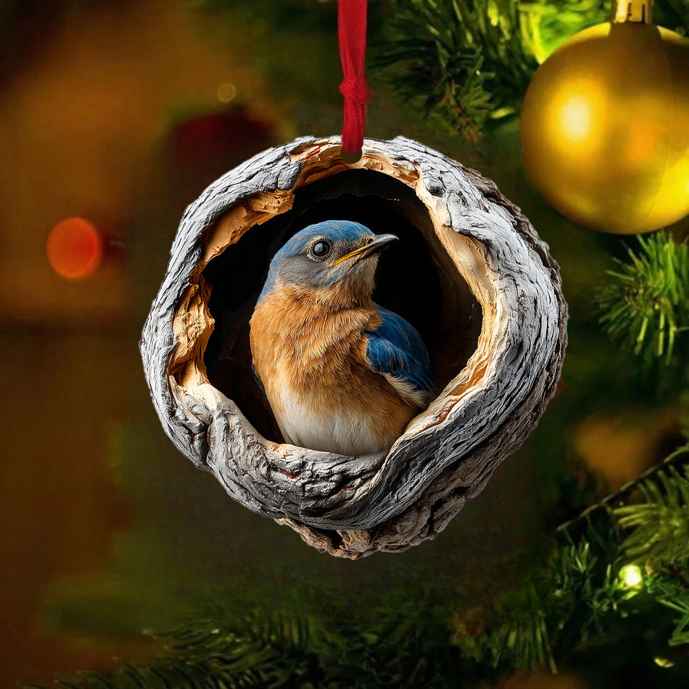 Eastern Bluebird - Animal Christmas Ornament CH283