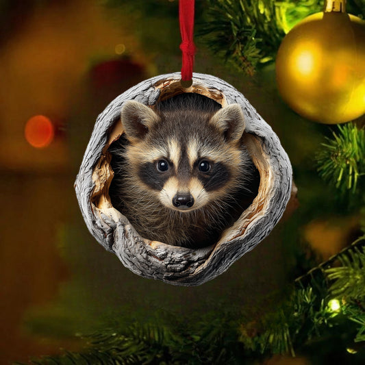 Raccoon - Animal Christmas Ornament CH312