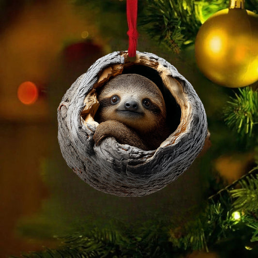 Sloth - Animal Christmas Ornament CH318