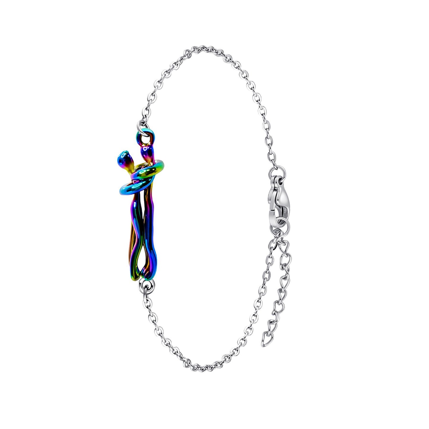 Eternal Embrace – Timeless Hug Couple Necklace