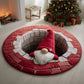 Christmas Gnome Brick Wall Round Rug - H732