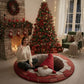 Christmas Gnome Brick Wall Round Rug - H732