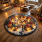 Christmas Mushroom Town Rug - J098