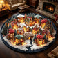 Christmas Mushroom Town Rug - J098