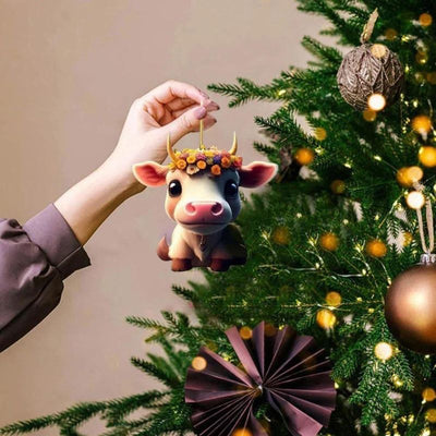 Cartoon Cow Decorative Ornament