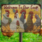 Funny Chicken Coop Sign Fluffy Hut Chicken Coop Sign Large Rustic Country Sign Hens Roosters Farm Sign