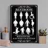 Whatever Just Wash Your Hands - Restroom Metal Sign - Home Decoration - Wall Art Decor - Funny Restroom Decor